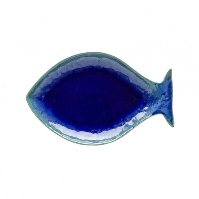 Casafina Dori Atlantic Blue Medium Fish Shaped Platter DO220-BLU, MPN: DO220-BLU, 840289014196