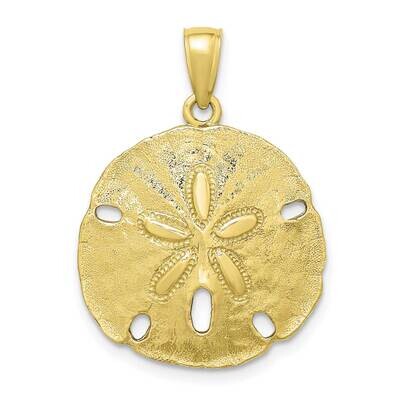 Sand Dollar Charm 10k Gold Polished 10K7637, MPN: 10K7637,
