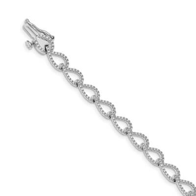 Bracelet 14k White Gold Diamond BM4613-100-WA, MPN: BM4613-100-WA, 191101332524