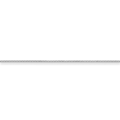20 Inch 0.8mm 8 Side Diamond Cut Box Chain Sterling Silver QBR015-20, MPN: QBR015-20, 886774412863