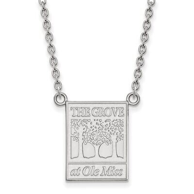 University of Missisippi Large Pendant with Necklace Sterling Silver SS065UMS-18, MPN: SS065UMS-18,…
