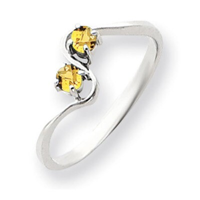 3mm Citrine Ring 14k white Gold Y4717CI, MPN: Y4717CI, 883957601243