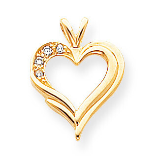 Diamond heart pendant 14k Gold XH26AAA, MPN: XH26AAA, 883957232577
