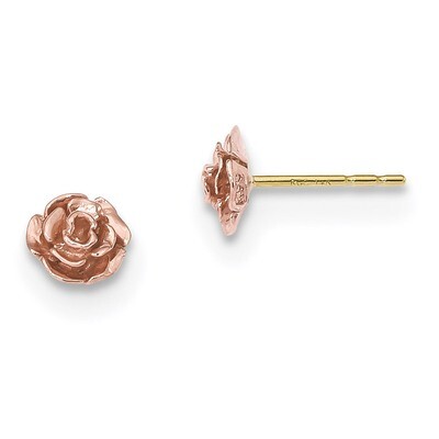 Black Hills Gold Rose Post Earrings 10k Tri-color 10BH719, MPN: 10BH719, 784715020644