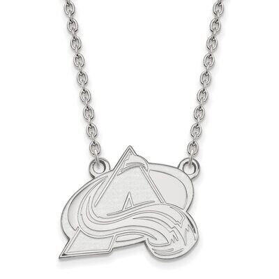 Colorado Avalanche Large Pendant with Chain Necklace 10k White Gold 1W014AVA-18, MPN: 1W014AVA-18, …