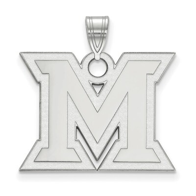 Miami University Large Pendant Sterling Silver SS004MU, MPN: SS004MU, 886774689982