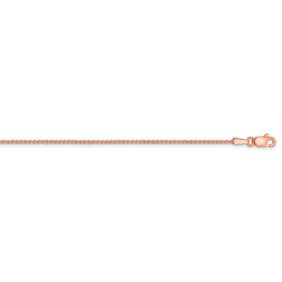 30 Inch 1.25mm Solid Polished Spiga Chain 14k Rose Gold RSC41-30, MPN: RSC41-30, 886774586151