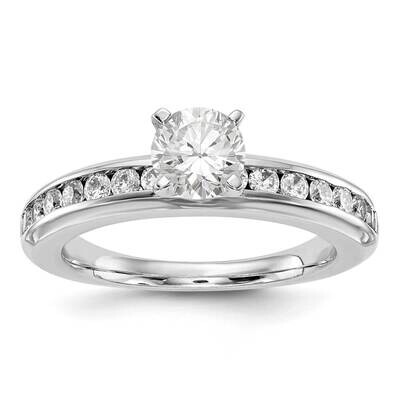 Diamond Si1/Si2, G H I, Engagement Ring 14k White Gold Lab Grown RM2663E-050-5CWLG, MPN: RM2663E-05…