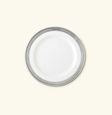 Match Pewter Convivio Salad Dessert Plate - White, MPN: 1503,