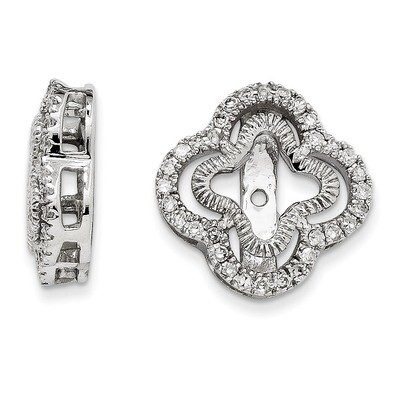 Diamond Jacket Earring 14K White Gold  XJ168WAA