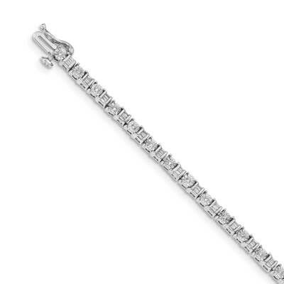 Bracelet 14k White Gold Diamond BM4667-100-WA, MPN: BM4667-100-WA, 883957424569