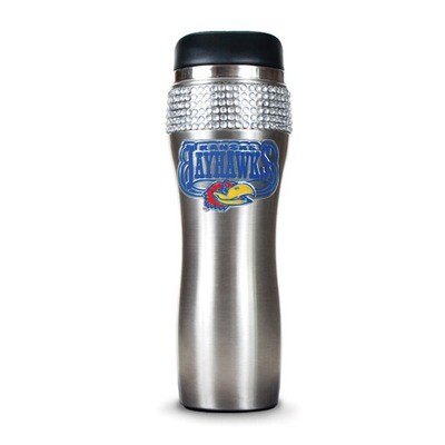 University of Kans Silver Jeweled 14oz Stainless Tumbler GC4011, MPN: GC4011, 89006555929