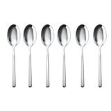 Sambonet Cake &amp; Coffee Set 6 Piece Moka Spoon Linear 52513D37, MPN: 52513D37,