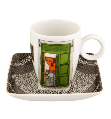 Vista Alegre Alma De Lisboa Coffee Cup &amp; Saucer Casa De Fado, MPN: 21114195,
