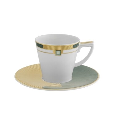 Vista Alegre Emerald Espresso Cup W/ Saucer, MPN: 21122008,