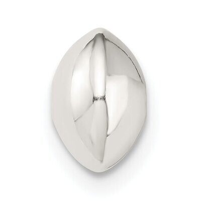 8 x 5.2mm Polished Saucer Bead Sterling Silver SS4028, MPN: SS4028,