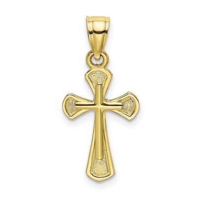 Textured Cross Charm 10k Gold Solid 10K8349, MPN: 10K8349,