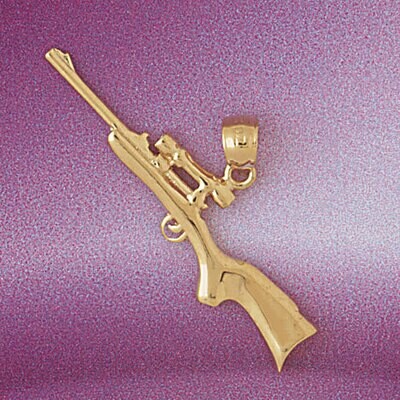Dazzlers Jewelry Gun Pendant Necklace Charm Bracelet in Yellow, White or Rose Gold 4540, MPN: DZ-45…