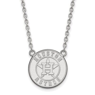Houston Astros Large Pendant with Necklace Sterling Silver SS009AST-18, MPN: SS009AST-18, 886774625…