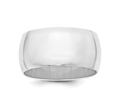 10mm Half Round Sterling Silver QWH100 Engravable, MPN: QWH100, 886774338569