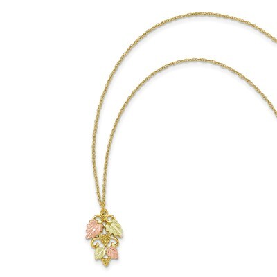 18 Inch Black Hills Gold Necklace 10k Tri-color 10BH654-18, MPN: 10BH654-18, 31902636820