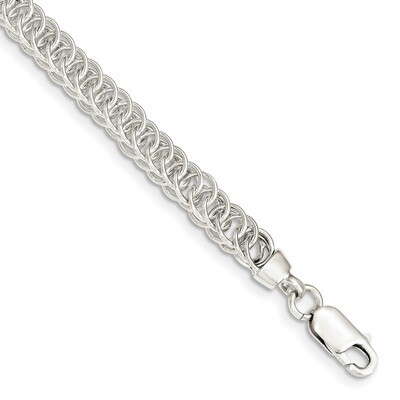 Fancy Link Bracelet 7.5 Inch Sterling Silver Polished QG3585-7.5, MPN: QG3585-7.5, 883957074801