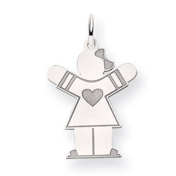 Kid Charm 14k White Gold XK1151W, MPN: XK1151W, 883957415208