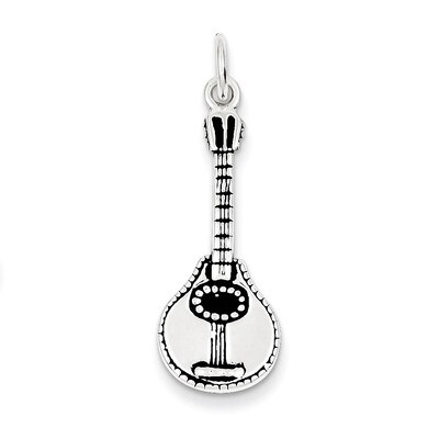Ukulele Charm Antiqued Sterling Silver QC7763, MPN: QC7763, 883957564517