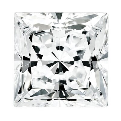 White Topaz 6mm Princess AA Quality Gemstone WT-0600-SQP-AA, MPN: WT-0600-SQP-AA,