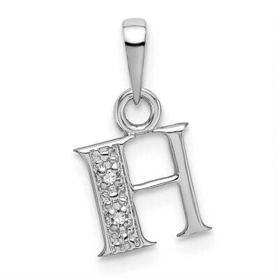 Initial H Charm 10k White Gold 10YC251H, MPN: 10YC251H,