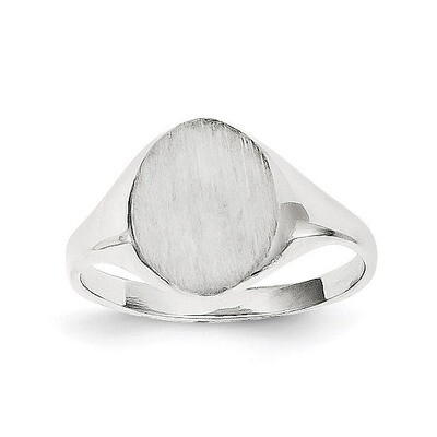 Signet Ring 14k White Gold RS533, MPN: RS533, 883957492568