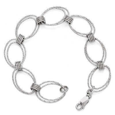 Leslie&#39;s Fancy Link Bracelet 7.5 Inch - Sterling Silver HB-QLF378-7.5, MPN: QLF378-7.5, 886774568768