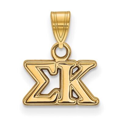 Sigma Kappa Small Pendant Gold-plated Silver GP002SKP, MPN: GP002SKP, 886774893518