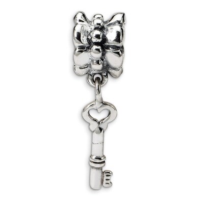 Key Dangle Bead - Sterling Silver QRS1396, MPN: QRS1396, 883957303567