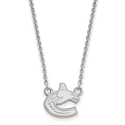 Vancouver Canucks Small Pendant with Chain Necklace 14k White Gold 4W007CUC-18, MPN: 4W007CUC-18, 8…