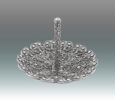 Tizo Princess Ring Holder Silver Jeweltone, MPN: RS1030RIN,
