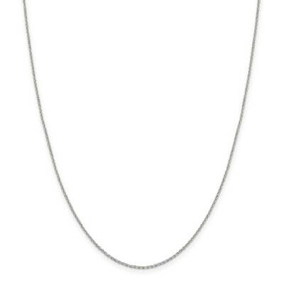 1.25mm Diamond-Cut Forzantina Cable Chain 26 Inch Sterling Silver QPE47-26, MPN: QPE47-26,