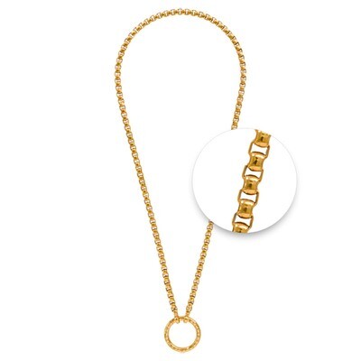 Nikki Lissoni Gold-Plated Necklace with Gold-Plated Oring Closure 48cm 19in N1013G48, MPN: N1013G48…