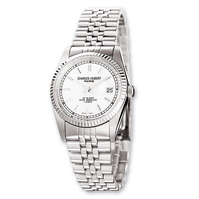 Charles Hubert Stainless Steel Off White Dial Watch Men&#39;s XWA1801, MPN: XWA1801, 811233012544