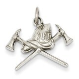 Fire Department Charm 14k White Gold K2831, MPN: K2831, 883957029658