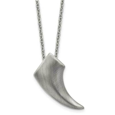 Antiqued Claw Necklace Stainless Steel Brushed SRN1320-20 by Chisel, MPN: SRN1320-20, 886774264813