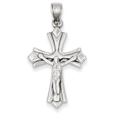 Reversible Crucifix Cross Pendant 14k White Gold D3252, MPN: D3252, 883957899572