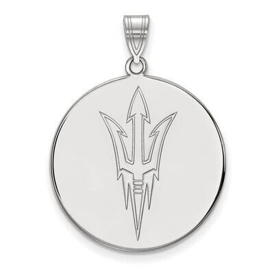 Arizona State University x-Large Disc Pendant 10k White Gold 1W050AZS, MPN: 1W050AZS, 886774789743