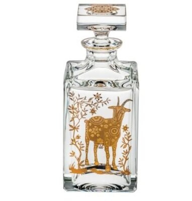 Vista Alegre Golden Whisky Decanter With Gold Sheep 48004151, MPN: 48004151,