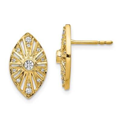 Vintage Earrings 14k Gold Diamond EM3953-020-YA, MPN: EM3953-020-YA, 883957258911