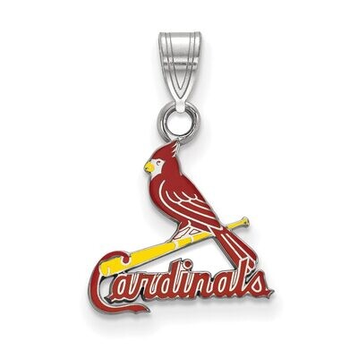 St. Louis Cardinals Small Enamel Pendant Sterling Silver SS029CRD, MPN: SS029CRD, 886774630052