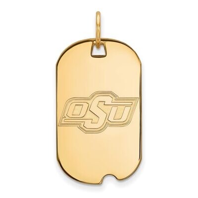 Oklahoma State University Small Dog Tag Gold-plated Silver GP026OKS, MPN: GP026OKS, 886774929811
