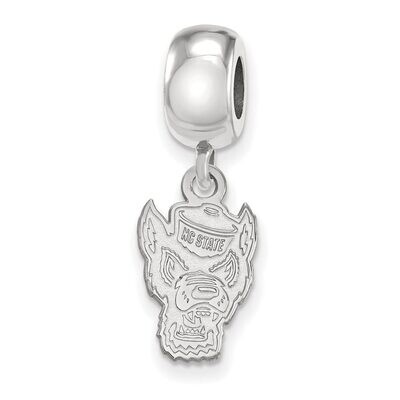 North Carolina State University Bead Charm Small Dangle Sterling Silver SS059NCS, MPN: SS059NCS, 88…