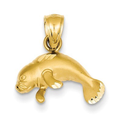 Manatee Pendant 14k Gold K2996, MPN: K2996, 886774079141