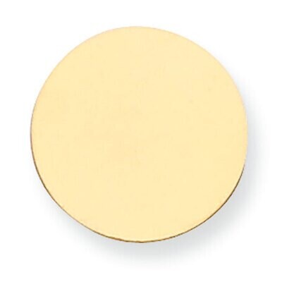 Round Stamping 14k Yellow Gold YG1012, MPN: YG1012,